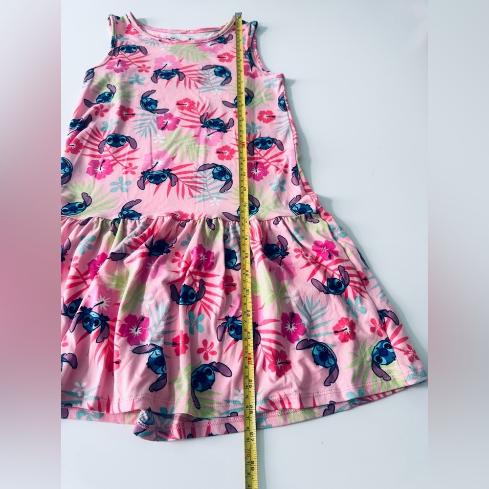 Disney Pink Stitch Floral Dress - Picture 5 of 7